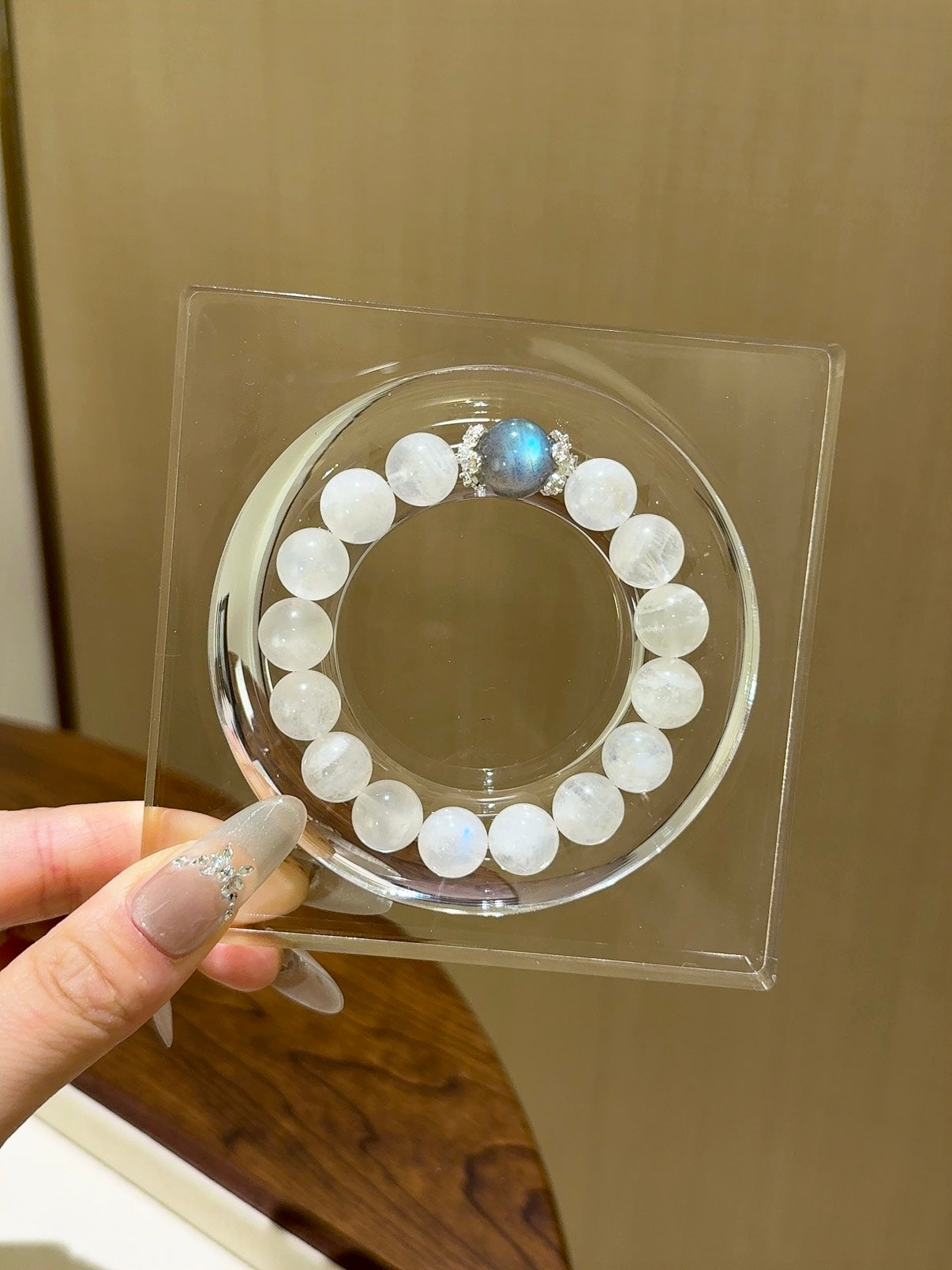 ▫️▪️ Blue Moonlight Grey Moonlight Bracelet